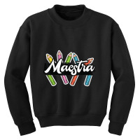 Maestra Spanish Teacher Bilingual Youth Sweatshirt | Artistshot