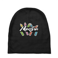 Maestra Spanish Teacher Bilingual Baby Beanies | Artistshot