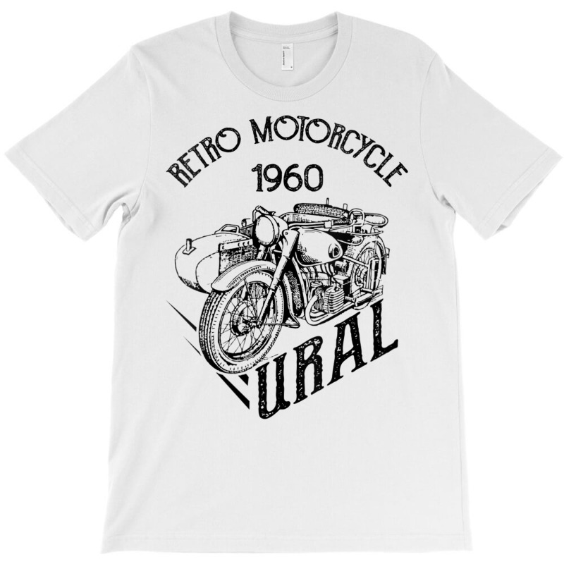 Womens Retro Motorcyle 1960 Ural Vintage Sidecar Motorbike V Neck T Sh T-Shirt by vacheu | Artistshot