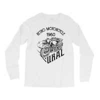 Womens Retro Motorcyle 1960 Ural Vintage Sidecar Motorbike V Neck T Sh Long Sleeve Shirts | Artistshot