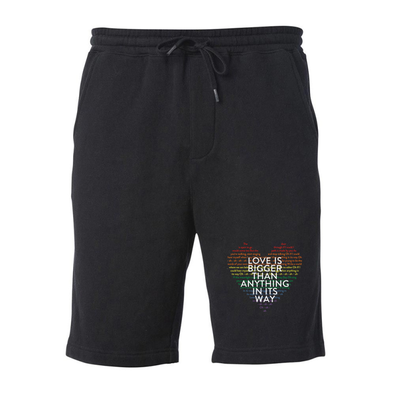 Love Is Bigger .png Fleece Short | Artistshot