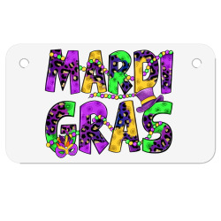 mardi gras Motorcycle License Plate | Artistshot