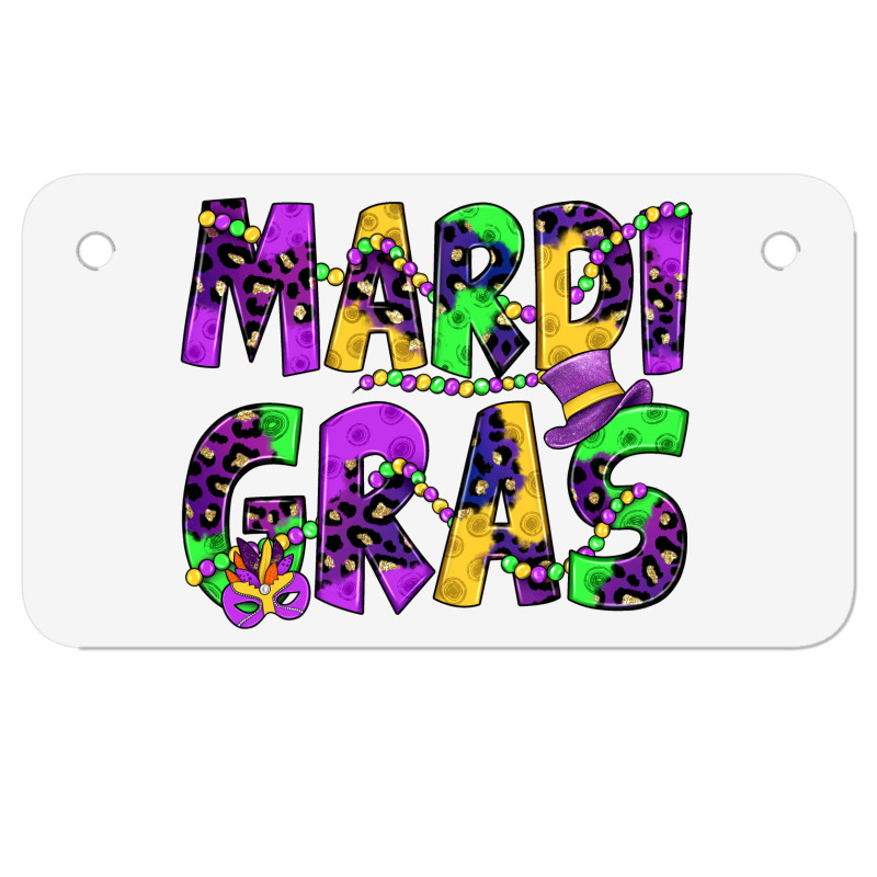 Mardi Gras Motorcycle License Plate | Artistshot