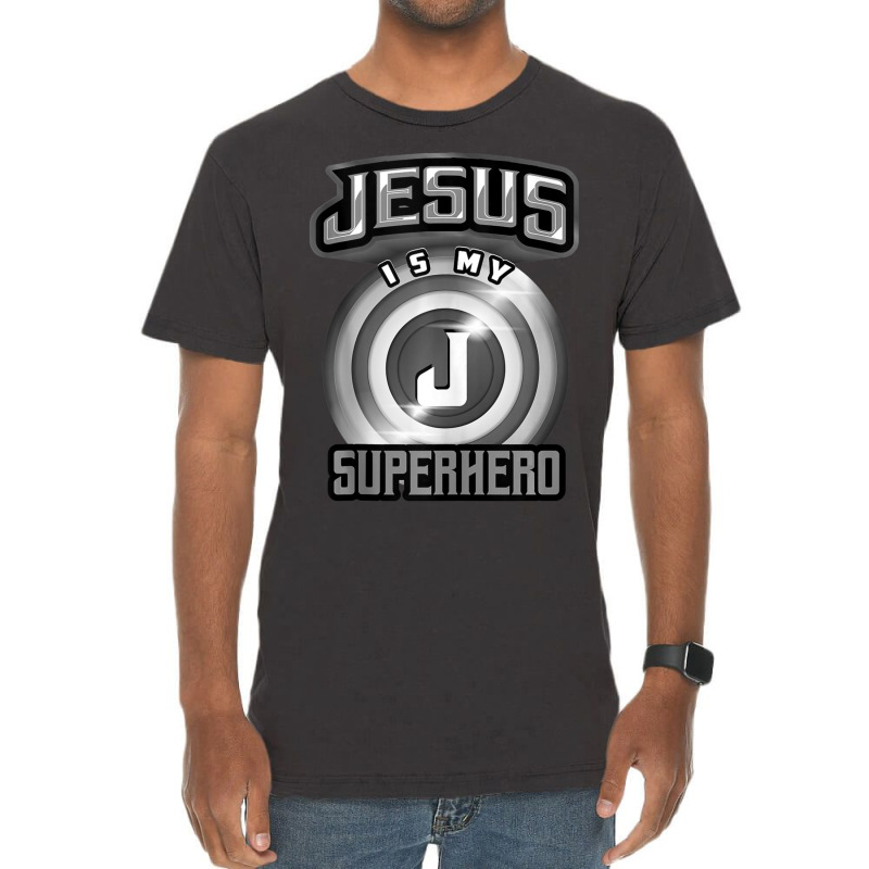 Jesus Is My Superhero Art Cute Powerful Christian Gift-eyph5 Vintage T-Shirt by thangdinhsinhelf | Artistshot