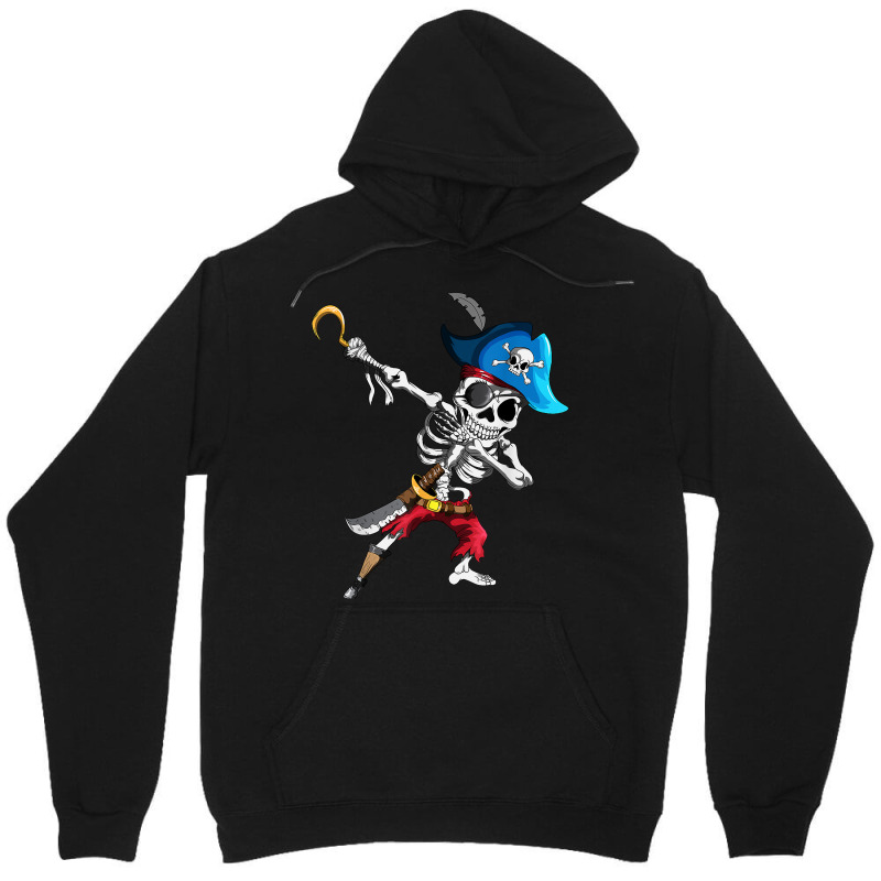 Dabbing Pirates Skeleton Eye Flap Pirate Ship Halloween T Shirt Unisex Hoodie | Artistshot