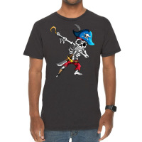 Dabbing Pirates Skeleton Eye Flap Pirate Ship Halloween T Shirt Vintage T-shirt | Artistshot