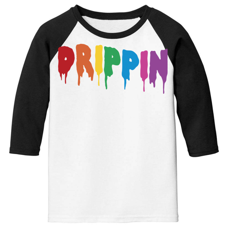 Drippin Colorful Rainbow Hip Hop Lovers Dripping Sauce Pullover Hoodie Youth 3/4 Sleeve | Artistshot