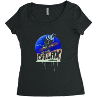 Chillax Skateboarding Summer Soft Serve Ice Cream Cone Women's Triblend Scoop T-shirt | Artistshot