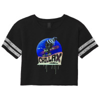 Chillax Skateboarding Summer Soft Serve Ice Cream Cone Scorecard Crop Tee | Artistshot