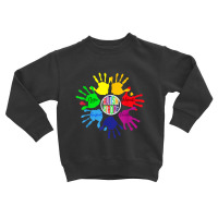 Awareness Sign Language Hand Puzzle Support Toddler Sweatshirt | Artistshot