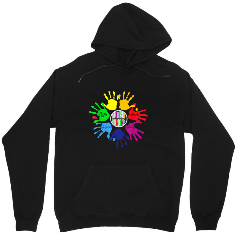 Awareness Sign Language Hand Puzzle Support Unisex Hoodie by nandhinidi | Artistshot