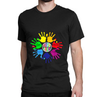 Awareness Sign Language Hand Puzzle Support Classic T-shirt | Artistshot