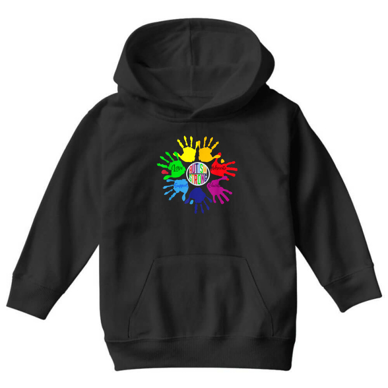 Awareness Sign Language Hand Puzzle Support Youth Hoodie by nandhinidi | Artistshot