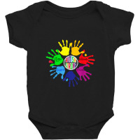 Awareness Sign Language Hand Puzzle Support Baby Bodysuit | Artistshot