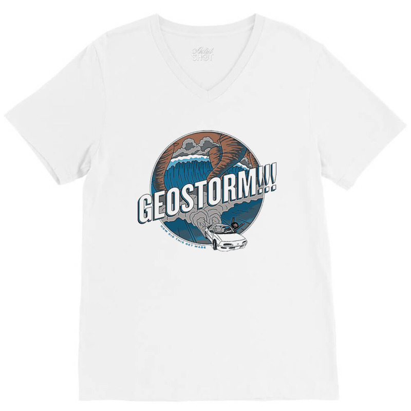 Geostorm V-neck Tee | Artistshot