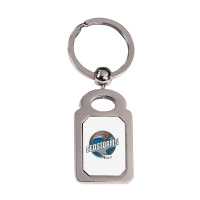 Geostorm Silver Rectangle Keychain | Artistshot