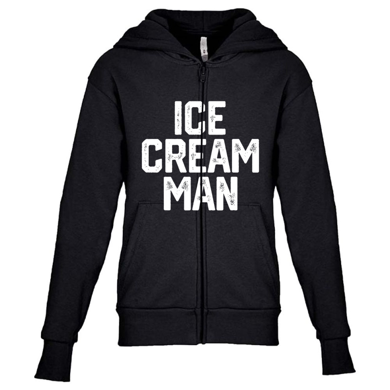 Ice Cream Man Party Costume Father's Day Youth Zipper Hoodie | Artistshot