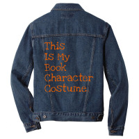 This Is My Book Character Costume Funny Men Denim Jacket | Artistshot