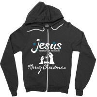 Jesus Is The Reason For The Season-3hldc Zipper Hoodie | Artistshot