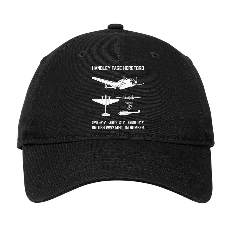 Handley Page Hereford Bomber British Ww2 Plane Cutout Silhouettes Gift Adjustable Cap by Kanmosrin52 | Artistshot