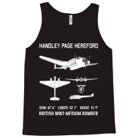 Handley Page Hereford Bomber British Ww2 Plane Cutout Silhouettes Gift Tank Top | Artistshot