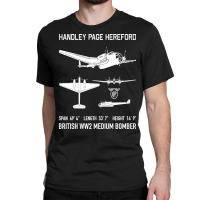 Handley Page Hereford Bomber British Ww2 Plane Cutout Silhouettes Gift Classic T-shirt | Artistshot