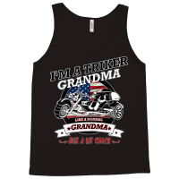 Womens Triker Grandma With A Trike And Usa Flag Tank Top | Artistshot