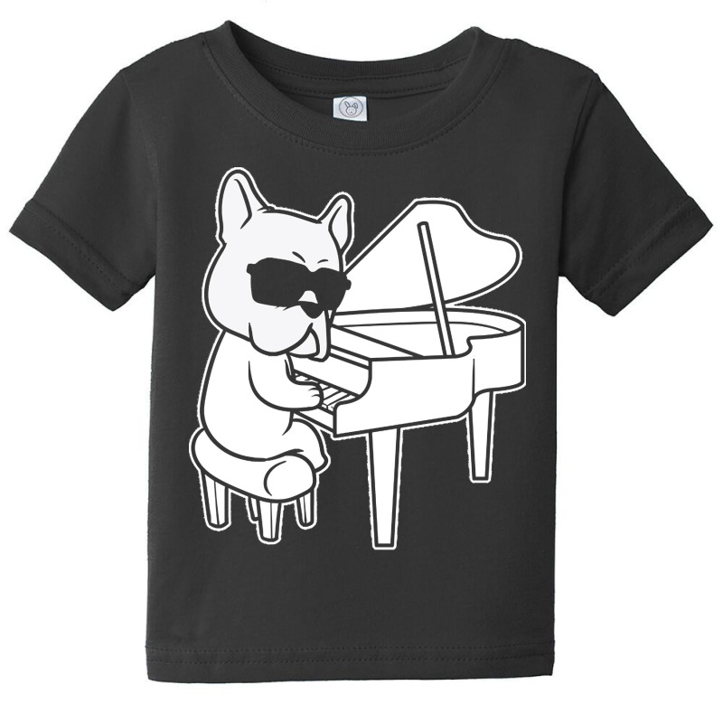 Piano Gifts T  Shirt Pianist Piano Player Dog With Piano T  Shirt Baby Tee | Artistshot