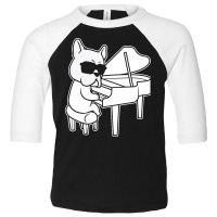 Piano Gifts T  Shirt Pianist Piano Player Dog With Piano T  Shirt Toddler 3/4 Sleeve Tee | Artistshot