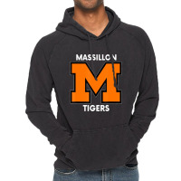 Massillon M Sports, Football, Baseball, Basketball. Tigers Vintage Hoodie | Artistshot