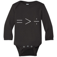 Equality Is Greater Than Division Simple Equation T Shirt Long Sleeve Baby Bodysuit | Artistshot