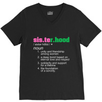 J15 Nineteen 08 Aka African Women Sisterhood Noun Hand Sign V-neck Tee | Artistshot