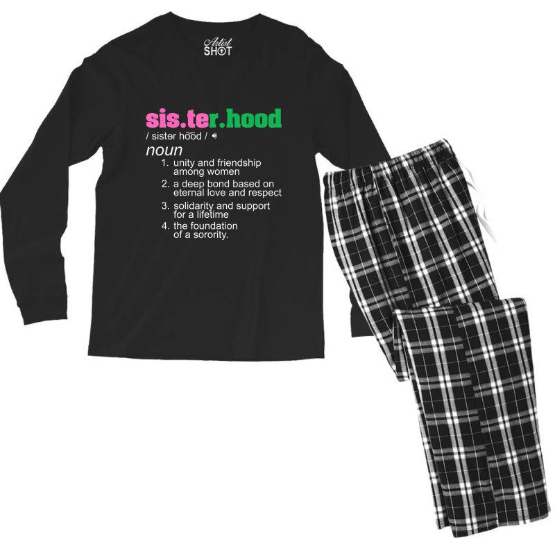 J15 Nineteen 08 Aka African Women Sisterhood Noun Hand Sign Men's Long Sleeve Pajama Set | Artistshot