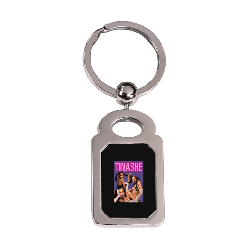 Tinashe Aesthetic Poster Silver Rectangle Keychain | Artistshot