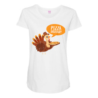 Funny Thanksgiving Turkey Day Pizza Instead Friendsgiving Maternity Scoop Neck T-shirt | Artistshot