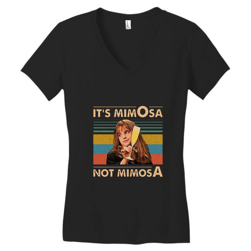 It's Mimosa Not Mimosa,mantra,quote Women's V-Neck T-Shirt by tepungmoci | Artistshot