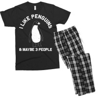 Funny Penguin Gift For Adults Women Men Him Seabird Lovers T Shirt Men's T-shirt Pajama Set | Artistshot