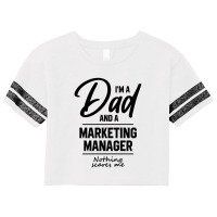 I'm A Dad And Marketing Manager - Funny Job Scorecard Crop Tee | Artistshot