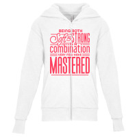 Soft And Strong (white Version) Youth Zipper Hoodie | Artistshot