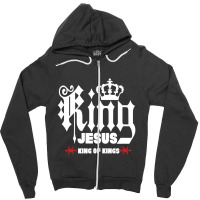 Jesus King Of Kings Christian Christmas Zipper Hoodie | Artistshot