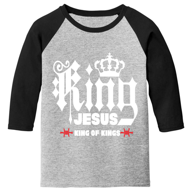 Jesus King Of Kings Christian Christmas Youth 3/4 Sleeve | Artistshot