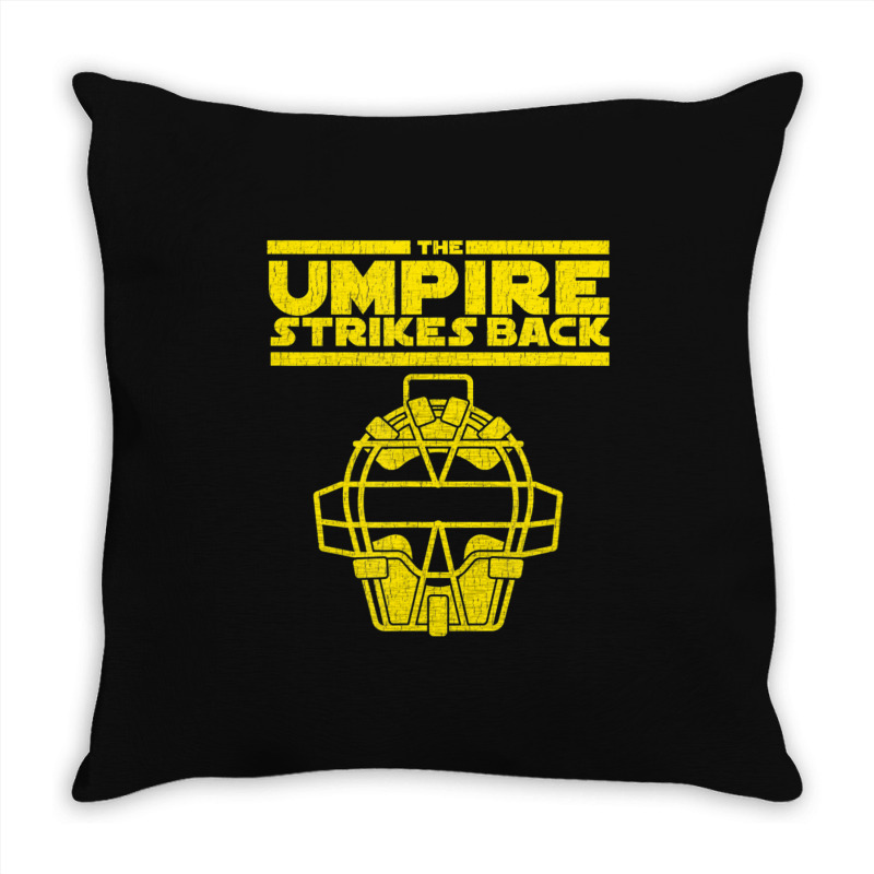 Mens The Umpire Strikes Back Baseball Throw Pillow | Artistshot