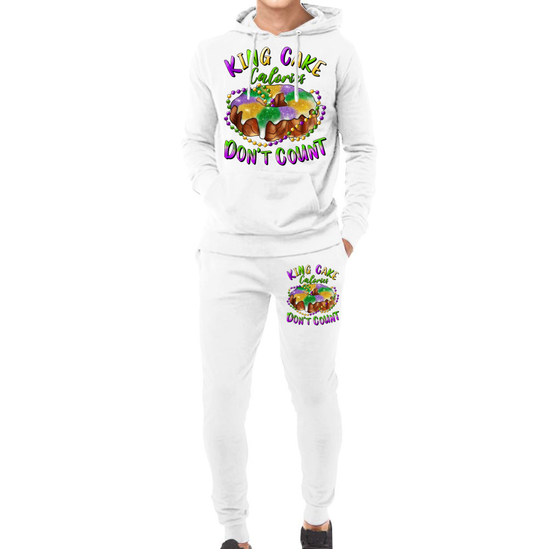 Mardi Gras King Cake Calories Don't Count Hoodie & Jogger Set | Artistshot