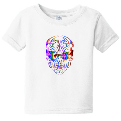 Vintage Skull Old Fashion Colors T-shirts Baby Tee Designed By Arnaldo Da Silva Tagarro