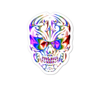 Vintage Skull Old Fashion Colors T-shirts Sticker Designed By Arnaldo Da Silva Tagarro