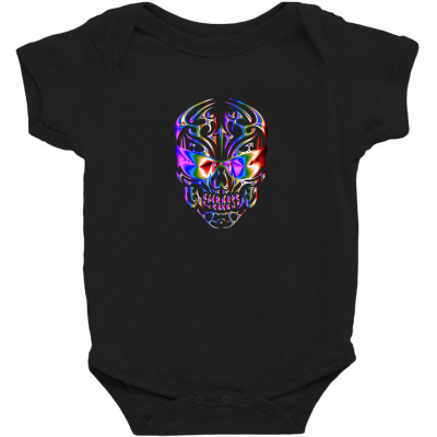 Vintage Skull Old Fashion Colors T-shirts Baby Bodysuit Designed By Arnaldo Da Silva Tagarro