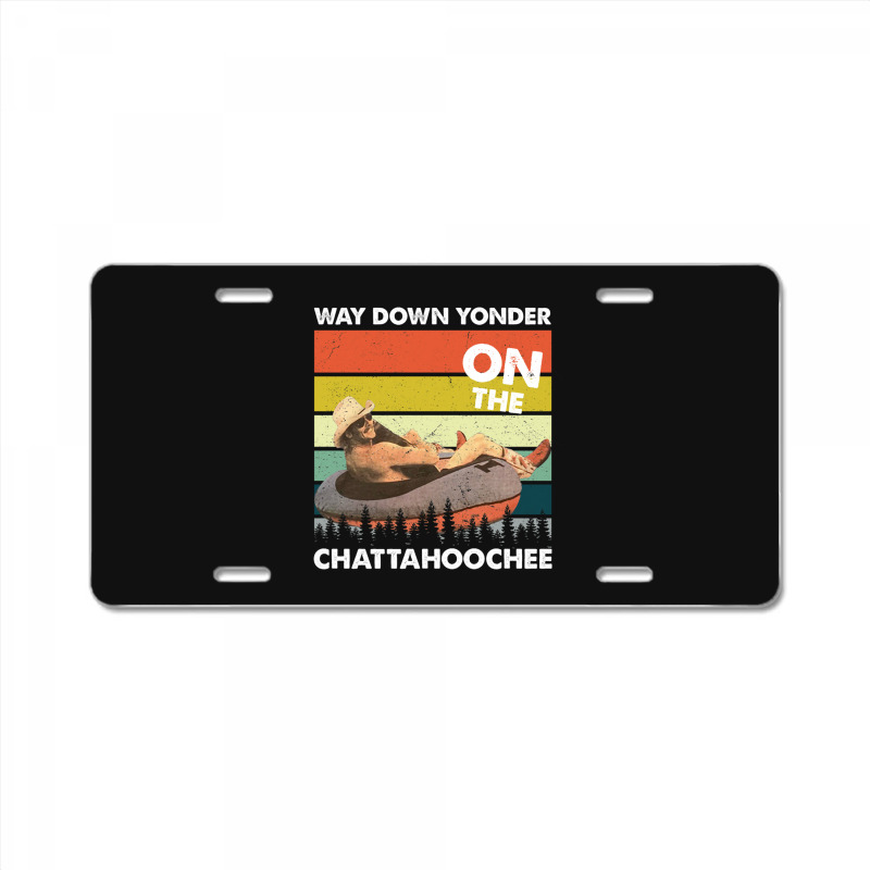 Vintage Way Down Yonder On The Chattahoochee Gift Men Women License Plate | Artistshot