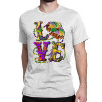 Mardi Gras Love With King Cake Classic T-shirt | Artistshot