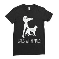 Gals With Mals Belgian Malinois Lover Pullover Hoodie Ladies Fitted T-shirt | Artistshot