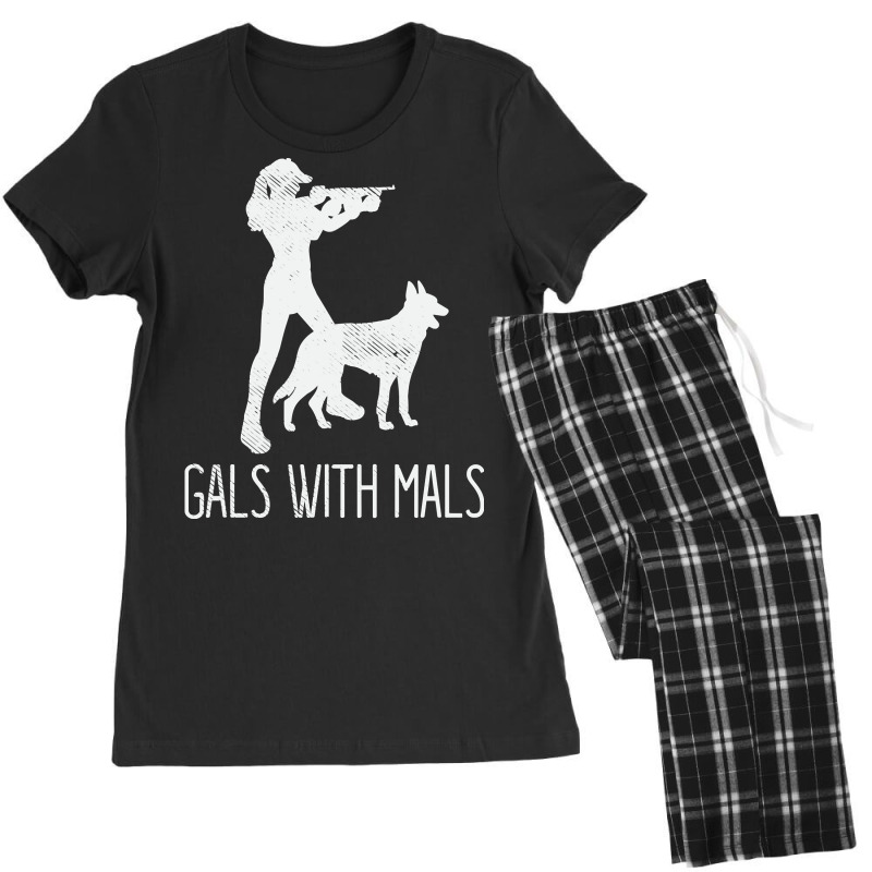 Gals With Mals Belgian Malinois Lover Pullover Hoodie Women's Pajamas Set by MleczynskiShae | Artistshot